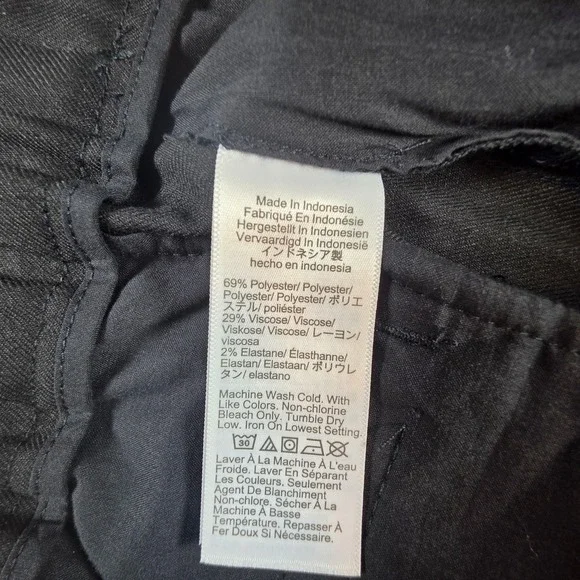 Madewell Women 14 Slouchy Black Trousers Pleated Wide Leg Brushed Twill - Picture 7 of 13